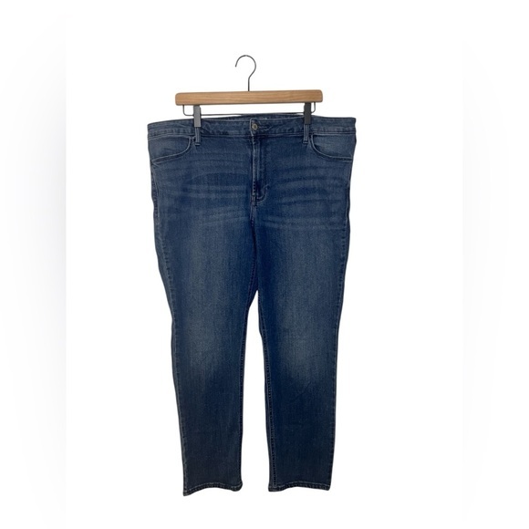 Old Navy Blue High Rise Straight Leg Jeans - Picture 1 of 6